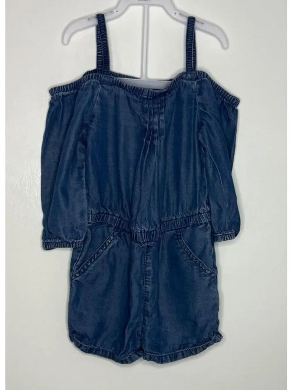 Genuine Kids from OshKosh Toddler Girls' 4T Denim Off-Shoulder Romper